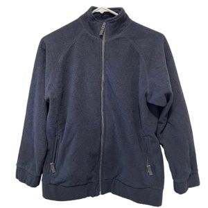 Gap Navy Blue Fleece Zip Up Sweatshirt Size L 10